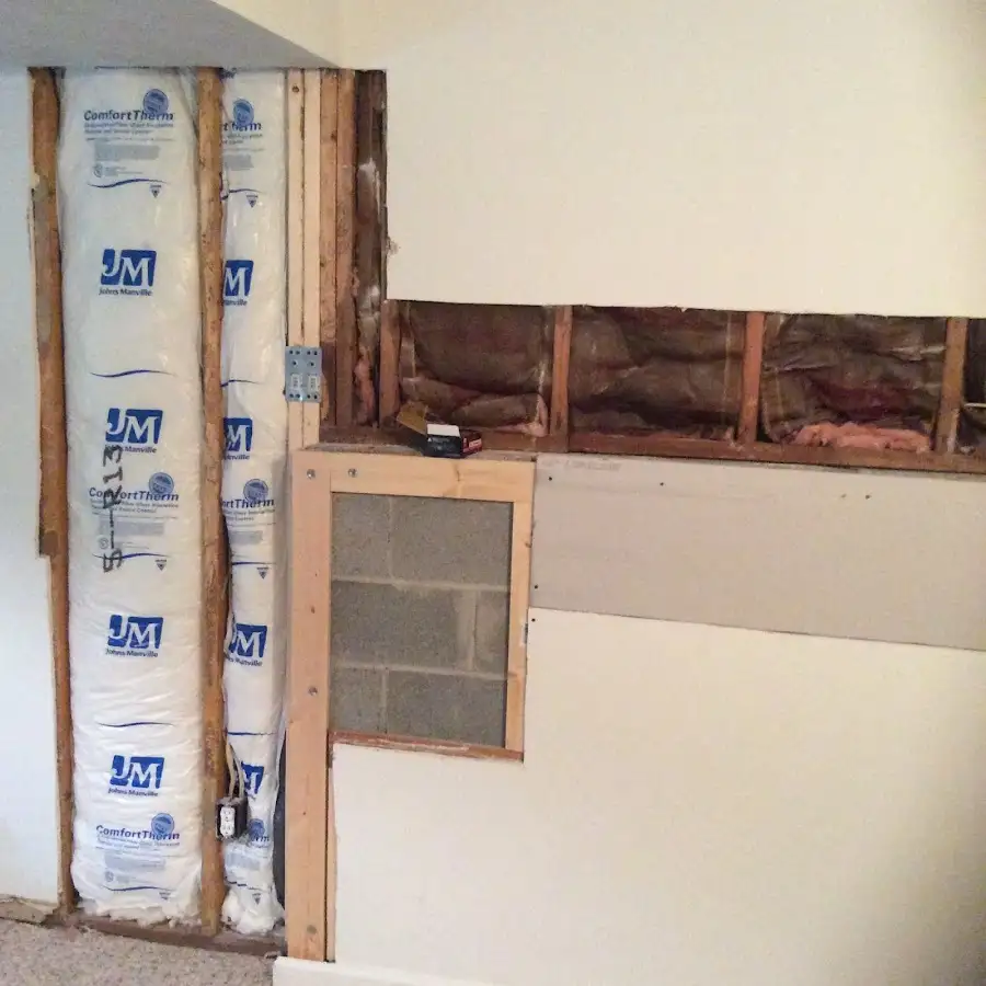 Wall insulation replacement during Contents Cleaning & Restoration in Bemiss